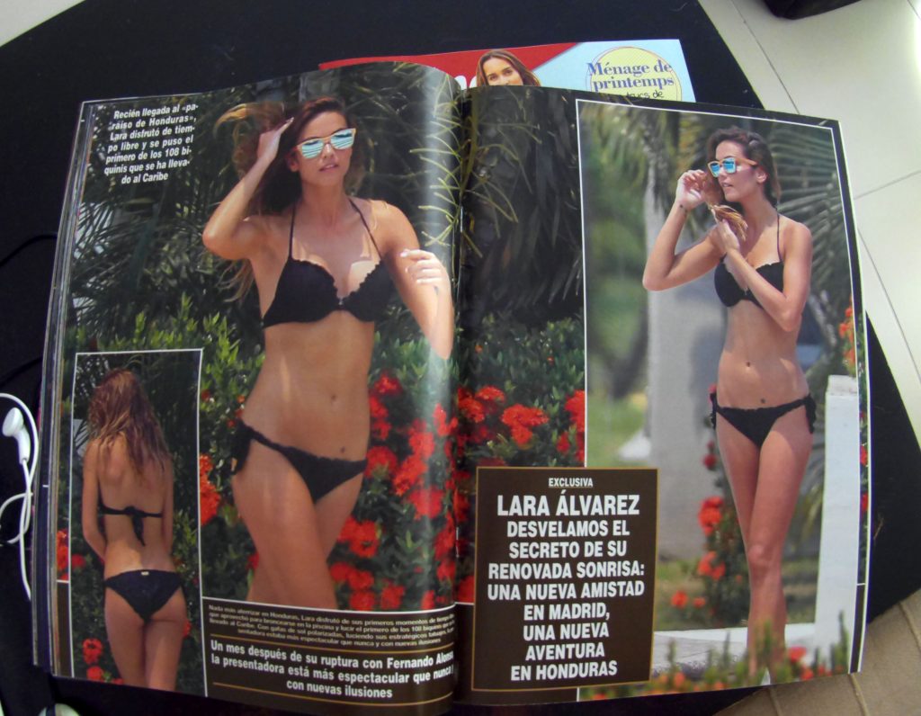 Lara in the magazine Hola Spain April 2016