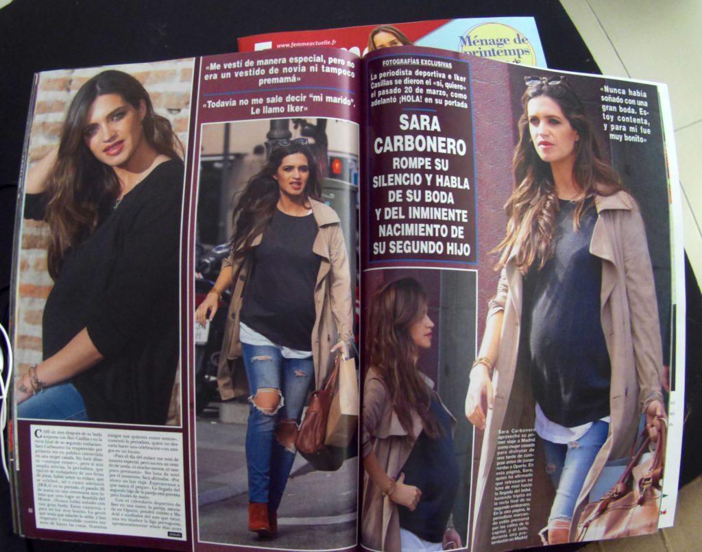 Hola magazine with Sara Carbonero