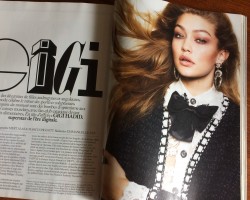 Gigi in Paris Vogue, March 2016