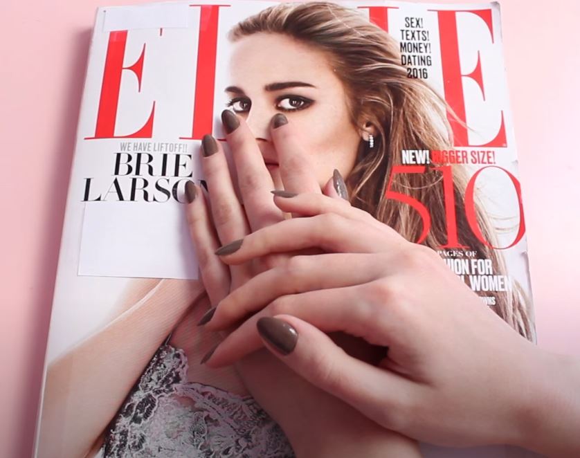 Elle Magazine and Painted Fingernails