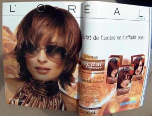 L'Oréal ads in ELLE magazine 1999